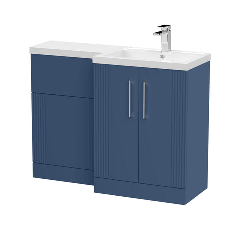 Nuie Deco 1100mm Floor Standing Combination Vanity & WC Unit With L-Shaped Basin, photo 9