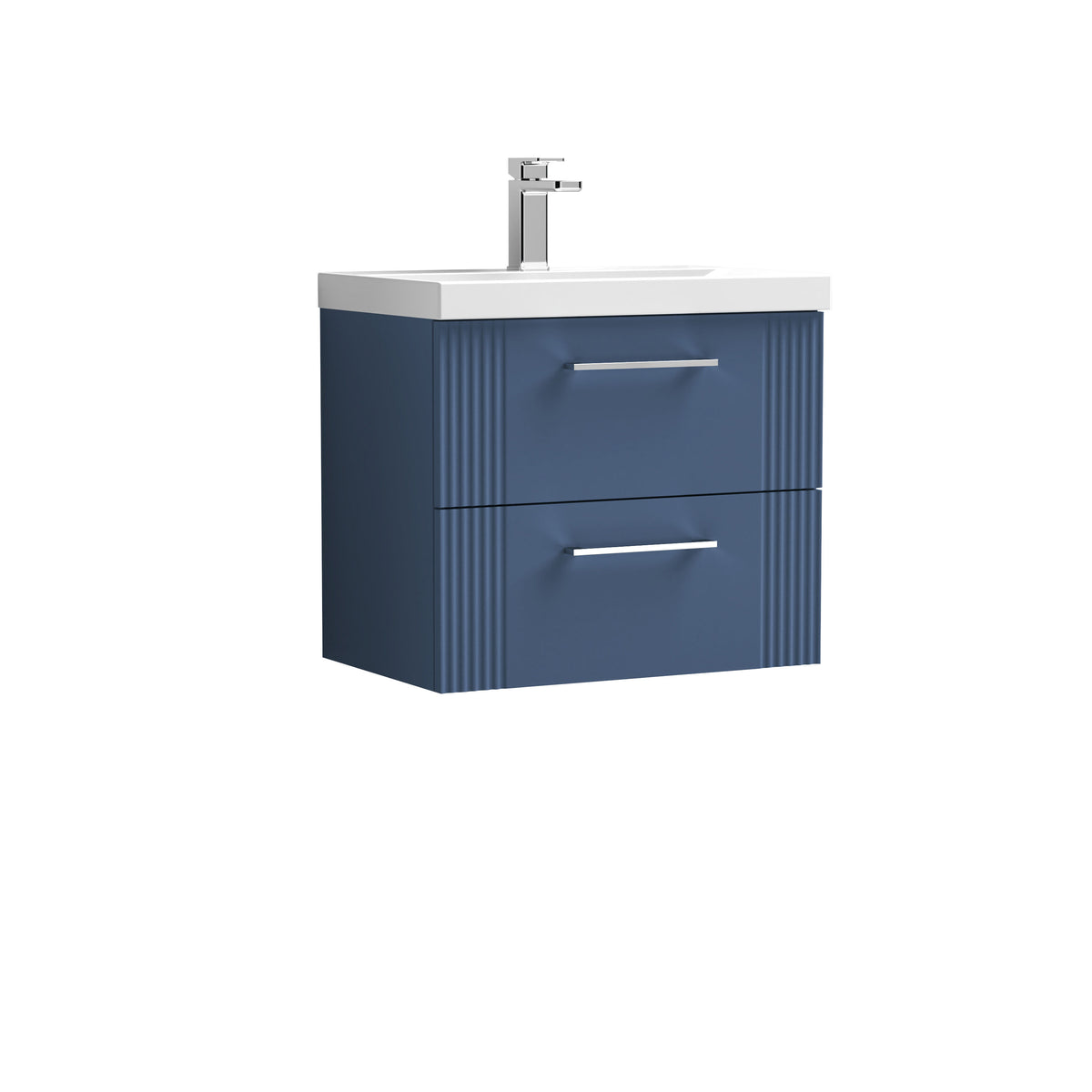 Nuie Deco 2 Drawer Wall Hung Vanity Unit With Basin – 500mm, 600mm & 800mm, photo 5