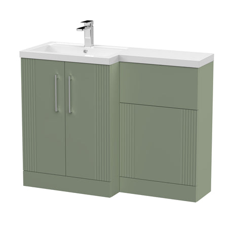 Nuie Deco 1100mm Floor Standing Combination Vanity & WC Unit With L-Shaped Basin, photo 5