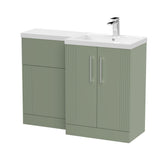 Nuie Deco 1100mm Floor Standing Combination Vanity & WC Unit With L-Shaped Basin, photo 10