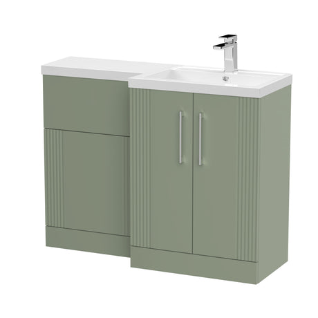 Nuie Deco 1100mm Floor Standing Combination Vanity & WC Unit With L-Shaped Basin, photo 10