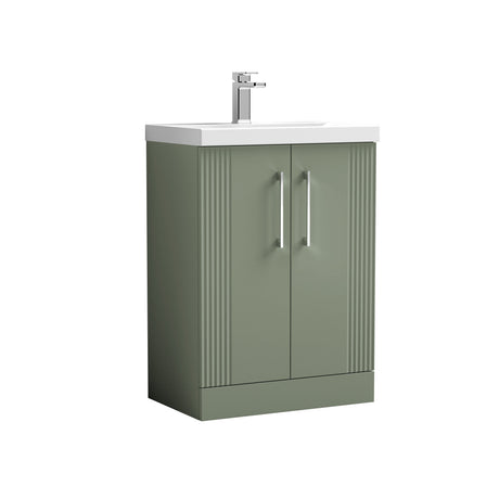 Nuie Deco 2 Door Floor Standing Vanity Unit With Basin – 500mm & 600mm, photo 6
