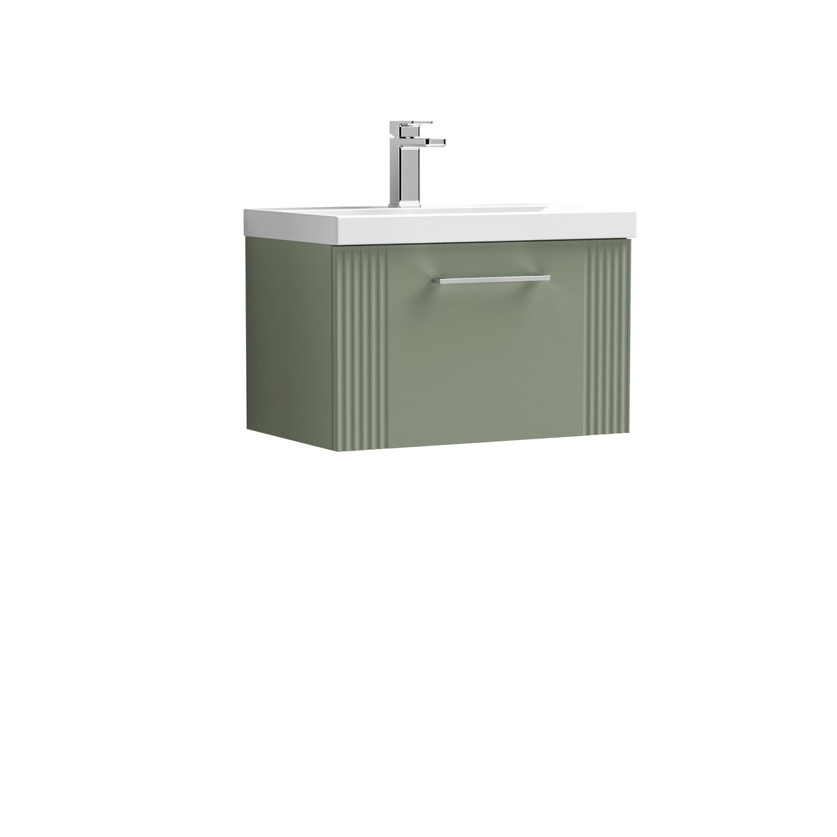 Nuie Deco 1 Drawer Wall Hung Vanity Unit With Basin – 500mm, 600mm & 800mm, photo 6