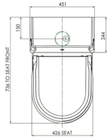Closomat Palma Vita Wash & Dry Toilet - Standard Single Spray Douche Arm