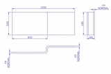 Carron Quantum Shower Bath 1500mm Front Panel - White Gloss (02324)