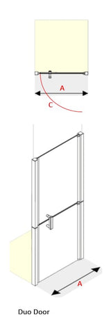 AKW Larenco Duo Stable Shower Door, photo 3