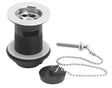 Nuie Plug With Chain Basin Waste – 61mm High – Chrome