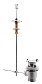 Nuie Pop Up Basin Waste – Chrome White