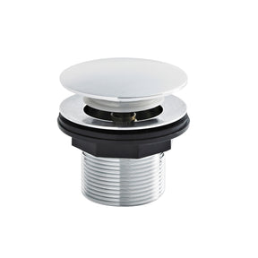 Nuie Push Button Bath Waste - No Overflow – Chrome
