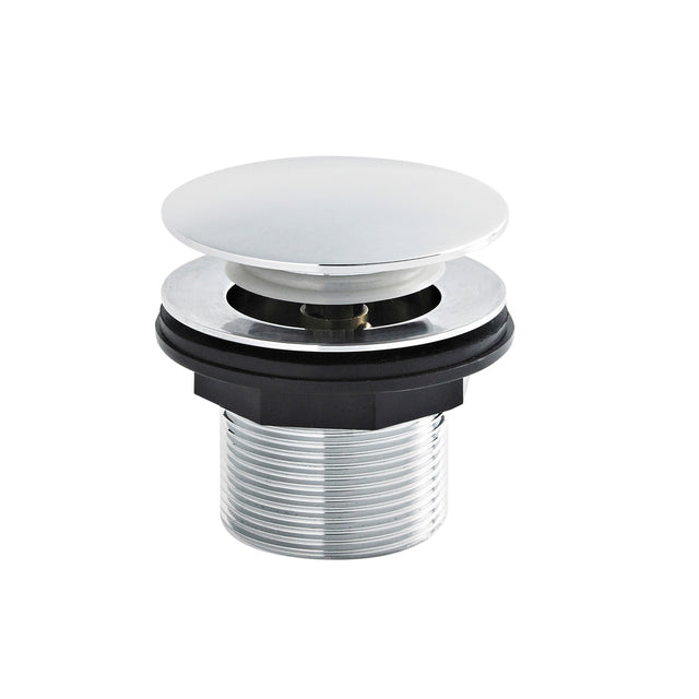 Nuie Push Button Bath Waste - No Overflow – Chrome