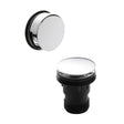 Nuie Easy Clean Push Button Bath Waste – Chrome or Brushed Brass