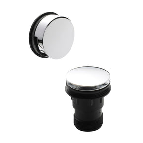 Nuie Easy Clean Push Button Bath Waste – Chrome or Brushed Brass