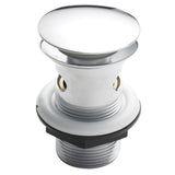 Nuie Push Button Basin Waste – 82mm High – Chrome