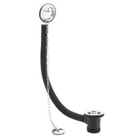 Nuie Bath Plug With Chain Bath Waste – 70mm High – Chrome