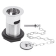 Nuie Plug With Chain Basin Waste – 88mm High – Chrome