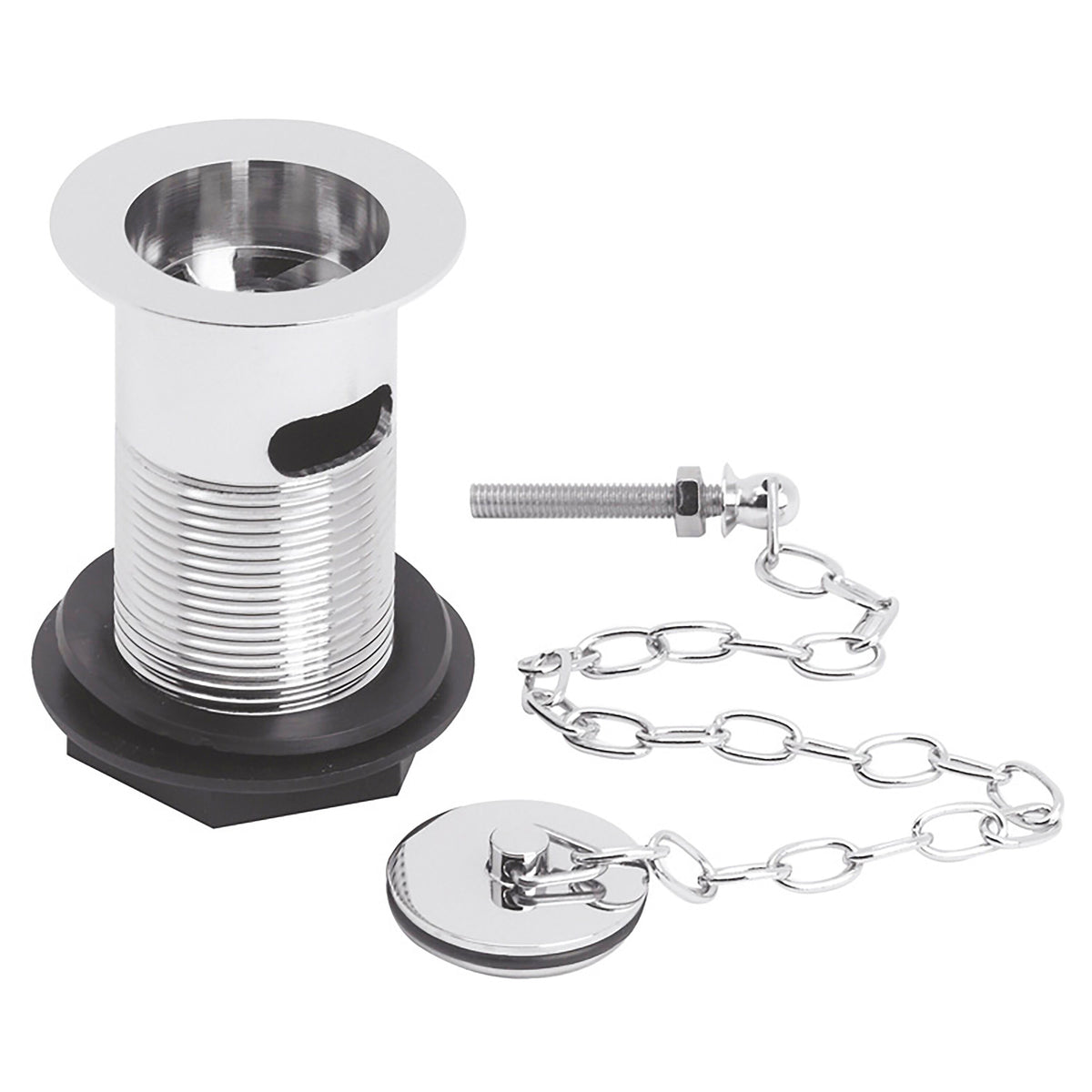 Nuie Plug With Chain Basin Waste – 88mm High – Chrome