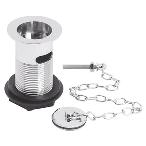 Nuie Plug With Chain Basin Waste – 88mm High – Chrome