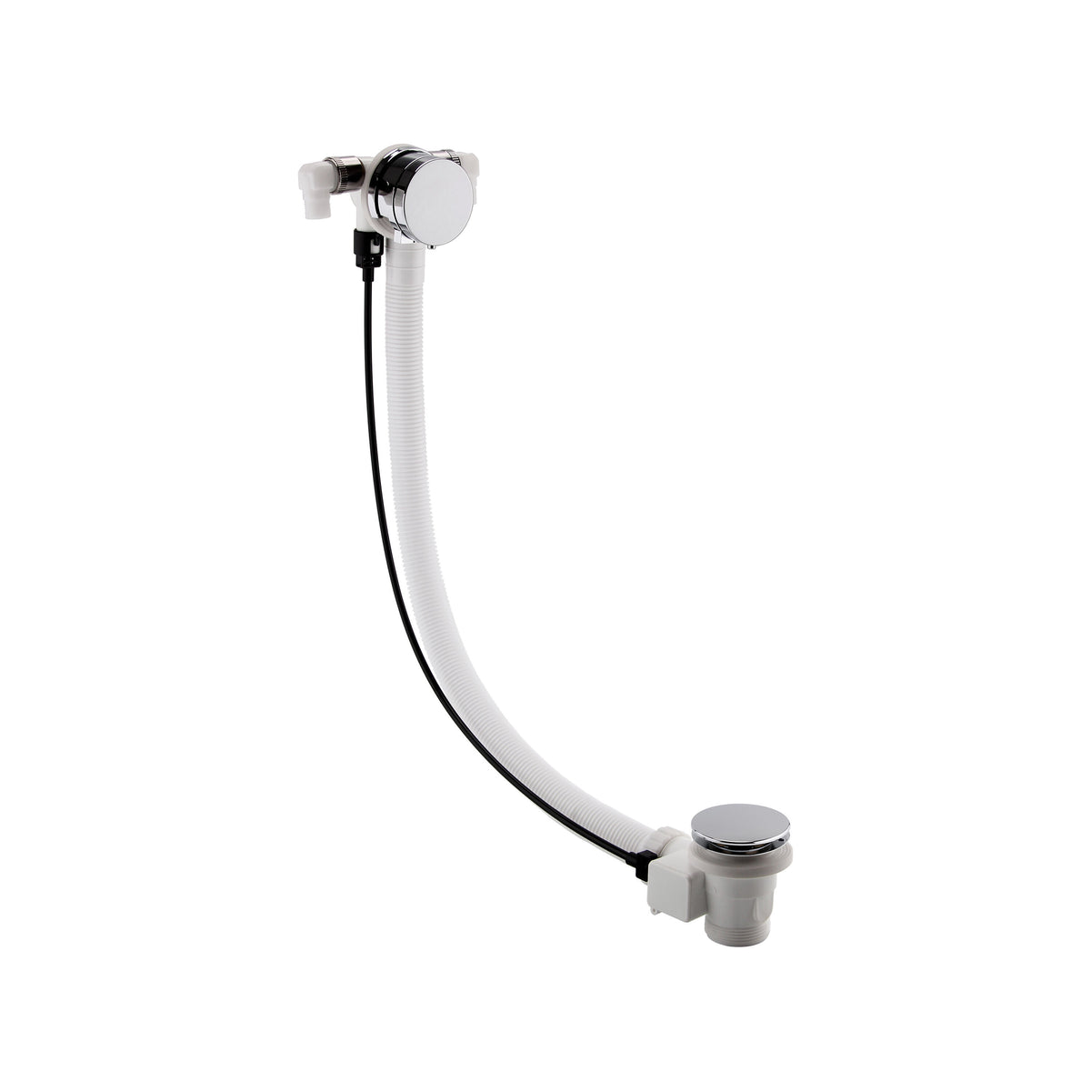 Nuie Freeflow Bath Filler – Chrome, photo 2