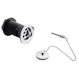Nuie Plug With Chain Basin Waste – 61mm High – Chrome