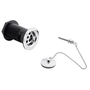 Nuie Plug With Chain Basin Waste – 61mm High – Chrome