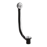 Nuie Bath Plug With Chain Bath Waste – 62mm High – Chrome
