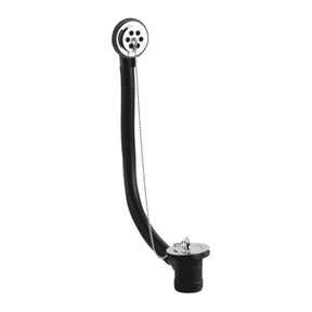 Nuie Bath Plug With Chain Bath Waste – 62mm High – Chrome