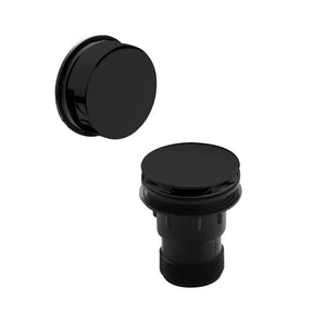 Nuie Easy clean Push Button Bath Waste – Black