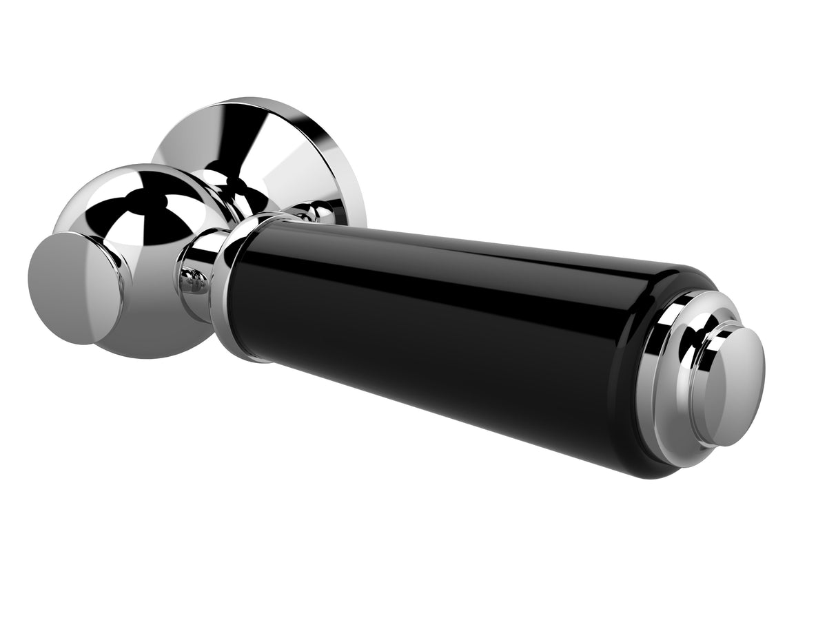 Nuie Ceramic WC Lever – Chrome White, Chrome or Brushed Brass, photo 2