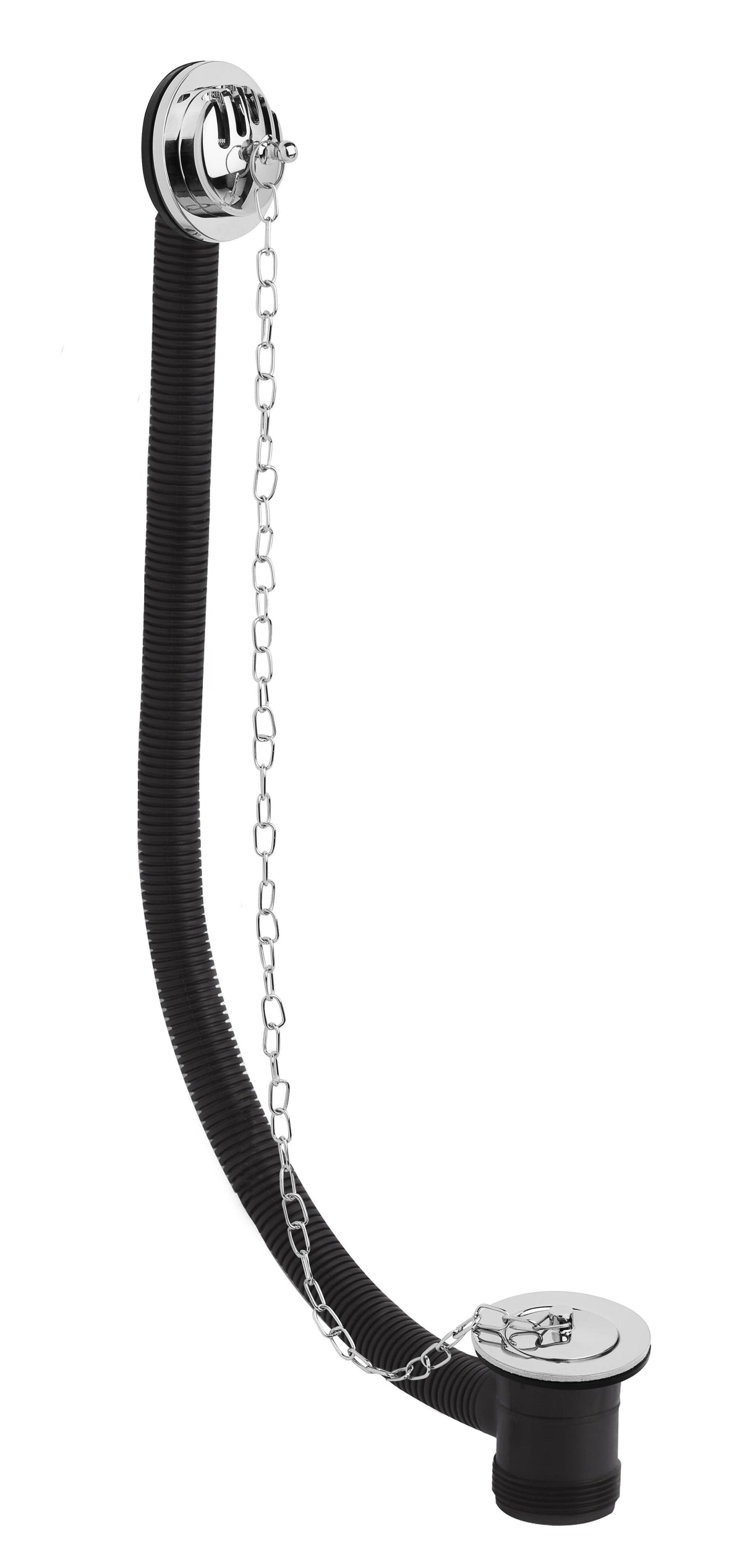 Nuie Plug With Chain Concealed Bath Waste – Chrome