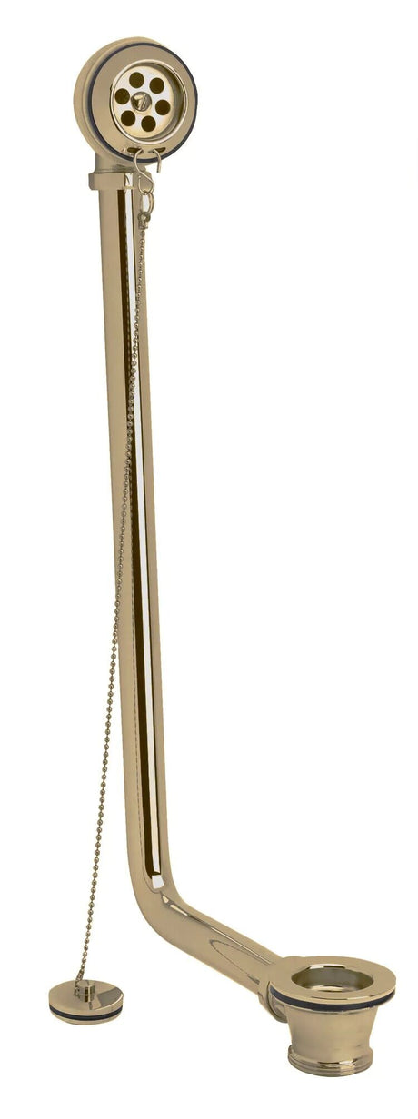 Nuie Exposed Retainer Bath Waste – Brushed Pewter or Brushed Brass, photo 2
