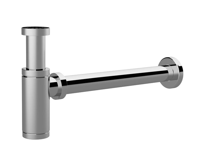 Nuie 300mm Round Bottle Trap - Extension – Chrome, Black or Brushed Brass