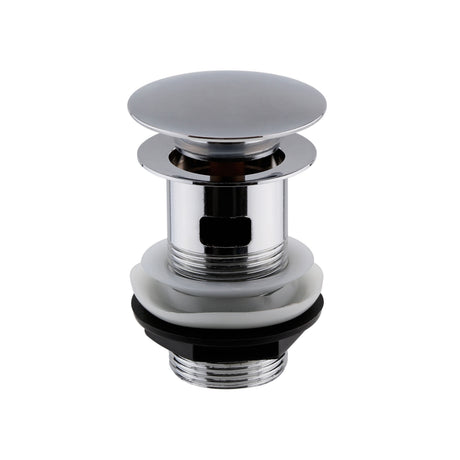 Nuie Slotted Push Button Basin Waste – Chrome