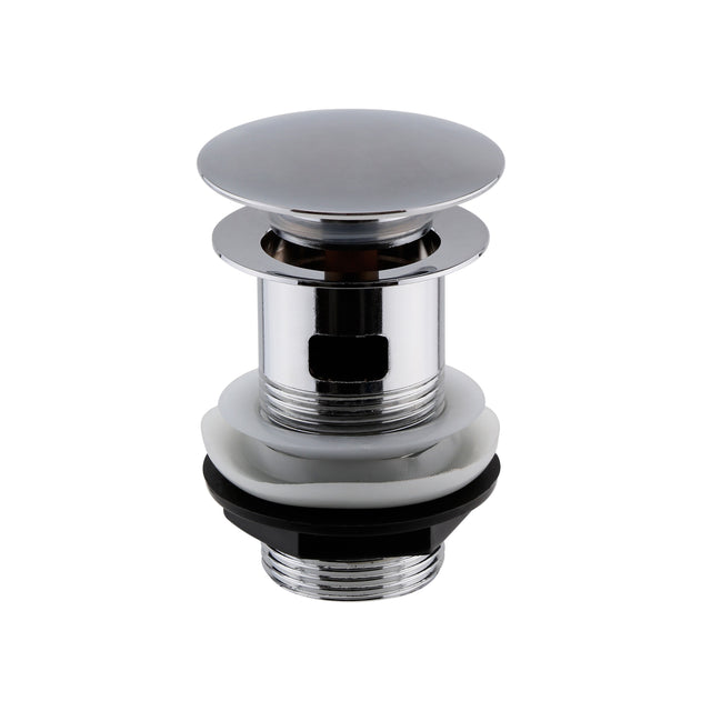 Nuie Slotted Push Button Basin Waste – Chrome