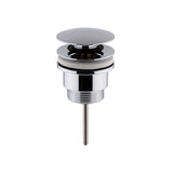 Nuie Universal Push Button Basin Waste – Chrome, Matt Black or Brushed Brass
