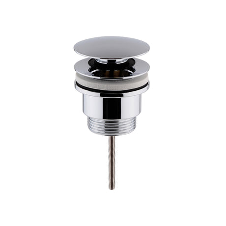 Nuie Universal Push Button Basin Waste – Chrome, Matt Black or Brushed Brass