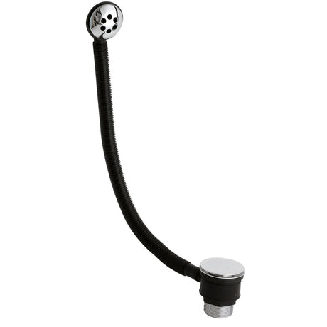 Nuie Push Button Bath Waste and Overflow – Chrome