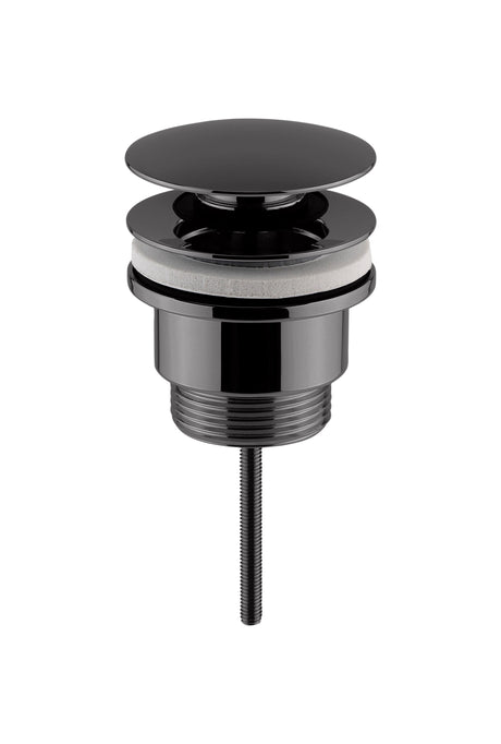 Nuie Universal Push Button Basin Waste – Brushed Bronze or Brushed Pewter, photo 2