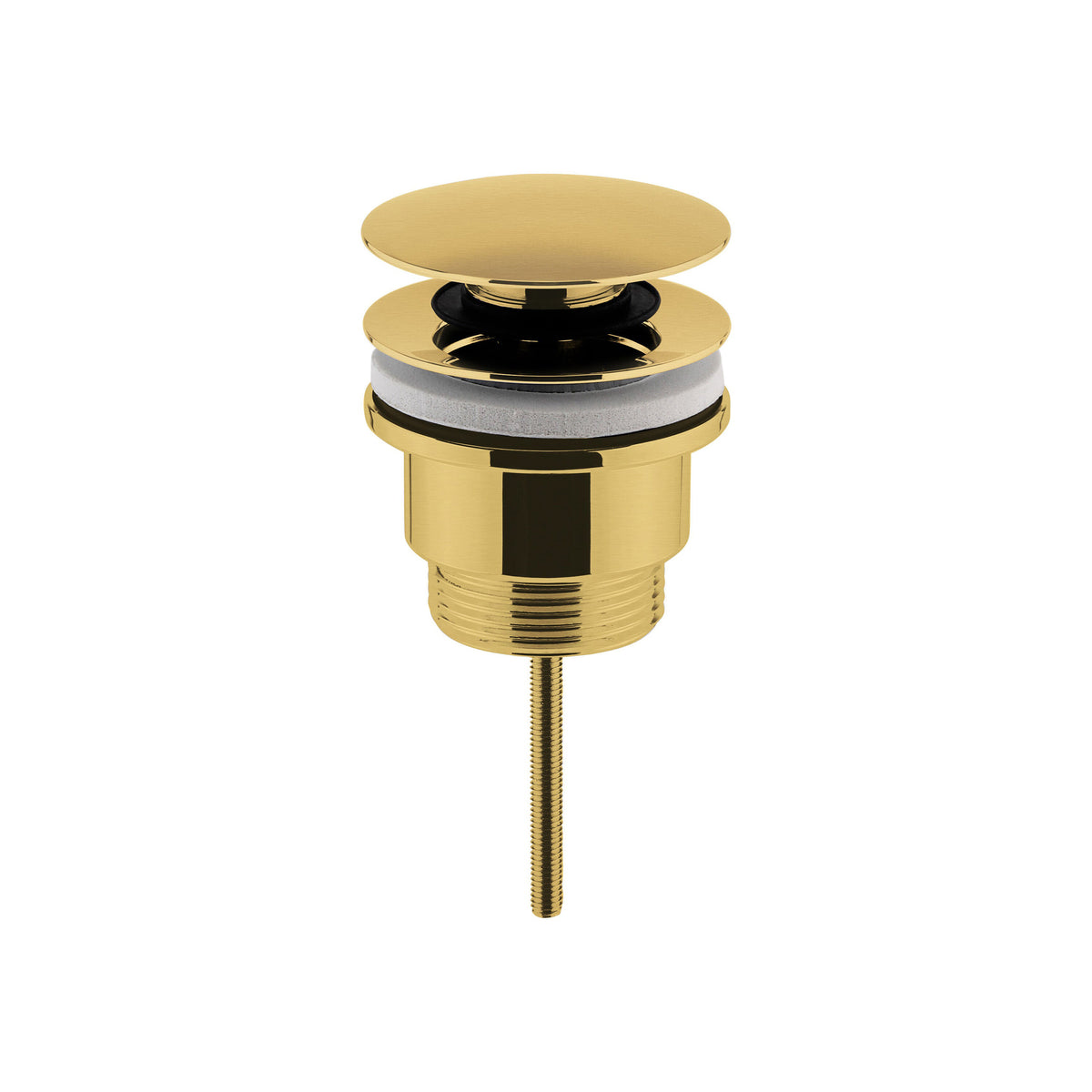 Nuie Universal Push Button Basin Waste – Chrome, Matt Black or Brushed Brass, photo 3