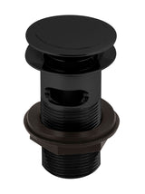 Nuie Push Button Basin Waste – 61mm High – Chrome, Matt Black or Brushed Brass, photo 2