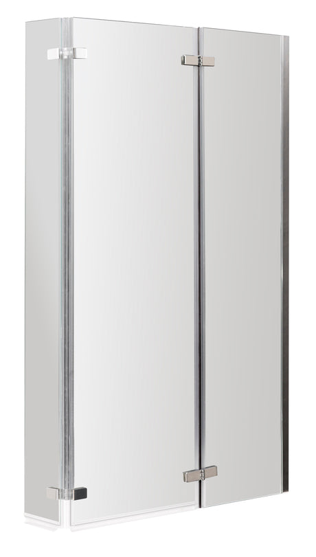 Nuie L-Shaped Hinged Bath Screen – 760mm & 800mm, photo 2