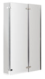 Nuie L-Shaped Hinged Bath Screen – 760mm & 800mm, photo 2