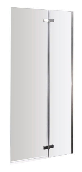 Nuie 750mm Hinged Bath Screen – Chrome, photo 2
