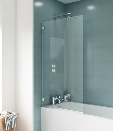 Nuie 800mm Bath Screen – 1410mm High – Chrome, photo 4