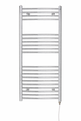 Kartell K-VIT 22mm straight electric towel rail on/off in chrome