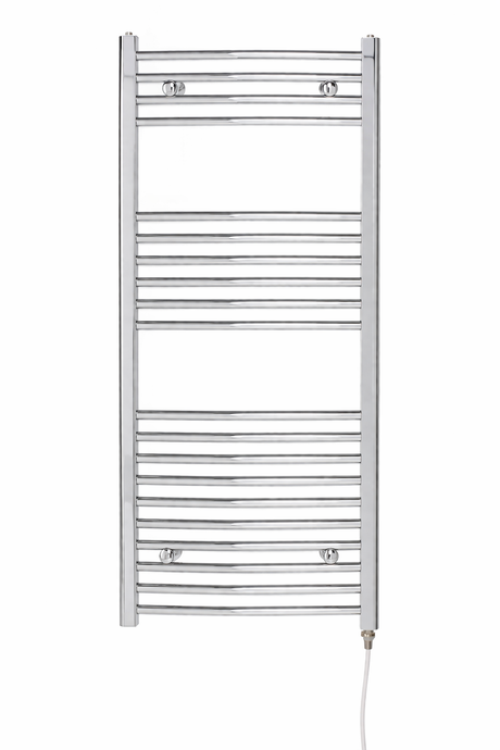 Kartell K-VIT 22mm straight electric towel rail on/off in chrome