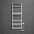 Kartell K-VIT 22mm straight electric towel rail thermostatic in chrome