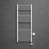Kartell K-VIT 22mm straight electric towel rail thermostatic in chrome