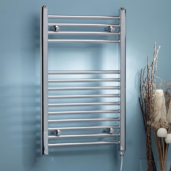 Kartell K-VIT Straight Electric Towel Rail Thermostatic- Chrome (ETSTR508C)(ETSTR510C)(ETSTR512C)