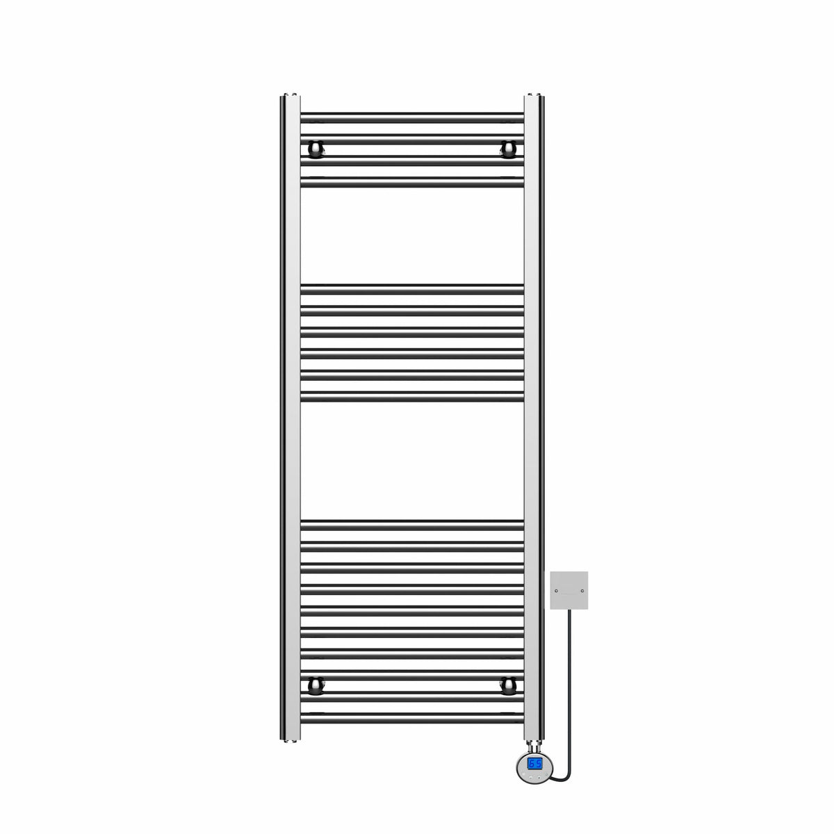 Kartell K-VIT 22mm straight electric towel rail thermostatic in chrome