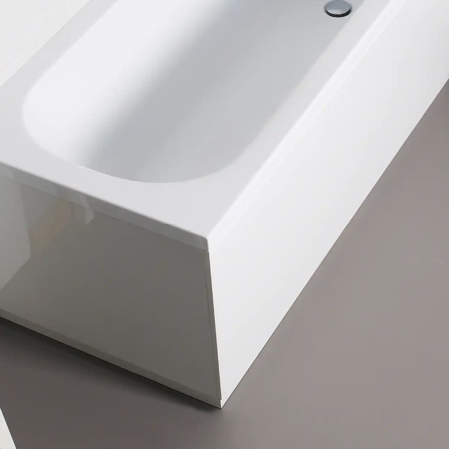 Kartell K-VIT Supastyle 800mm End Bath Panel - White Gloss (BAT215SU)